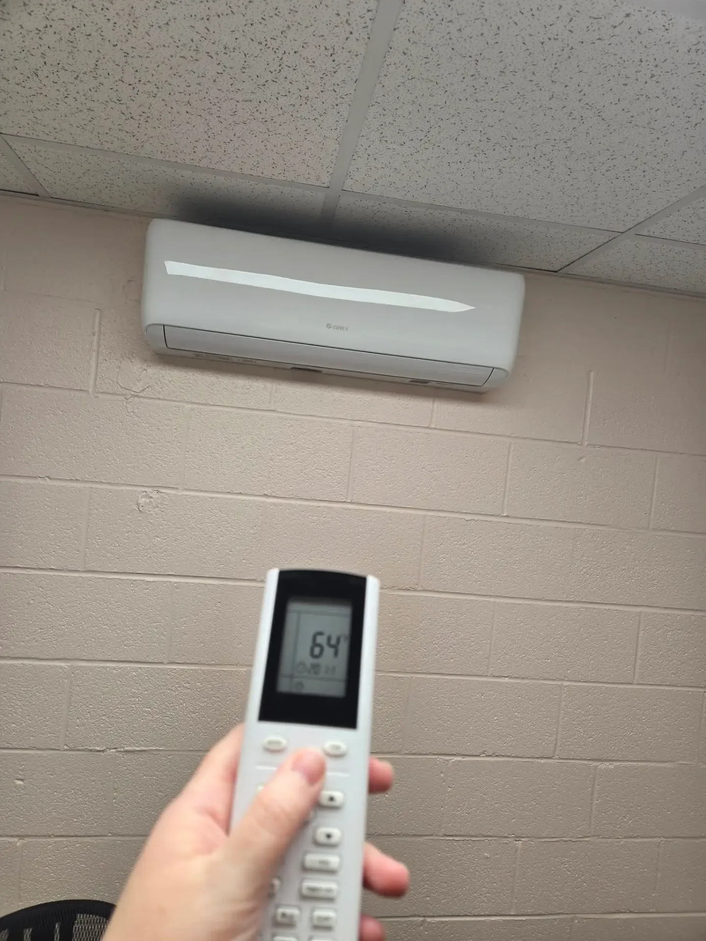 Easy zone control with ductless heat pump remote